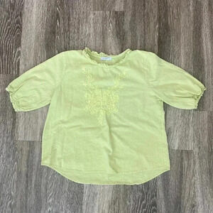 Womens Cellabie Green Short Sleeve Shirt - L